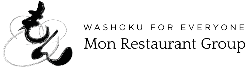 もん ロゴ washoku for everyone mon restaurant group logo